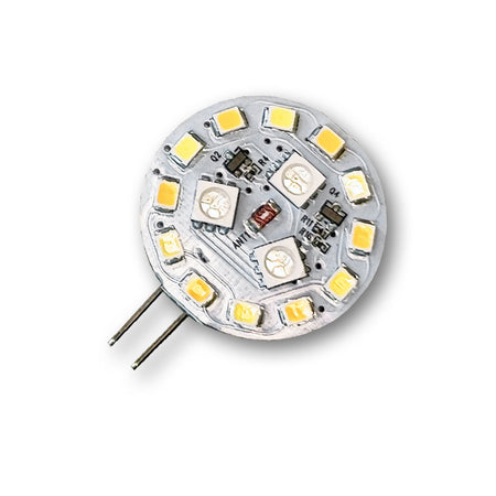 Mega LED - LED Replacement Bulb - G4 Side Pins Type, 3x1.1W, 3x110 Lumens, Warm White, RGB (34126) — Quality Boat Parts