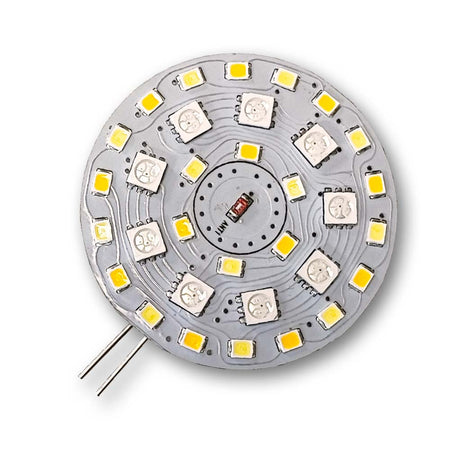 Mega LED - LED Replacement Bulb - G4 Side Pins Type, 3x2W, 3x200 Lumens, 10-30V DC, Warm White, Cool White, RGB (34125) — Quality Boat Parts