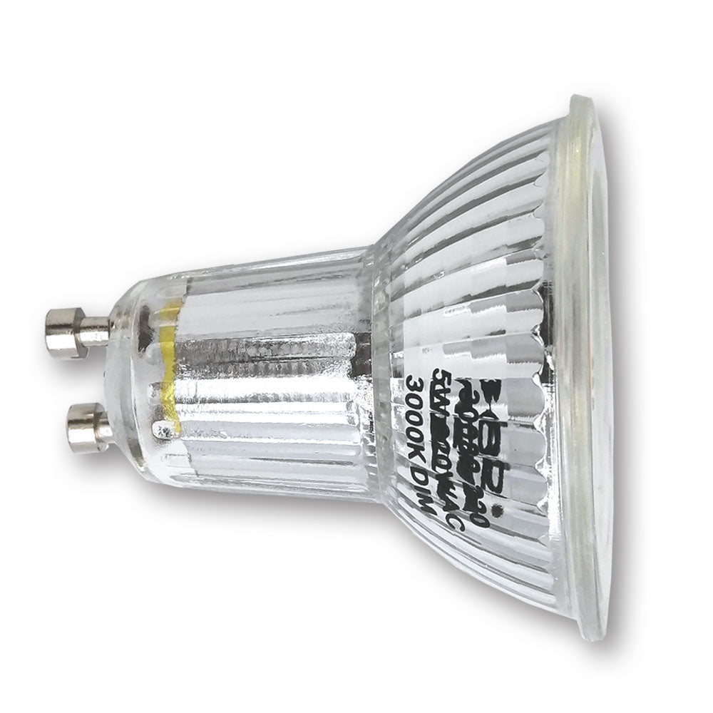 Mega LED - LED Replacement Bulb - GU10 Type, 5.0 Watt, 500 Lumens, 120V AC, Beam Angle 38º, 3000K (30082-2-120) — Quality Boat Parts