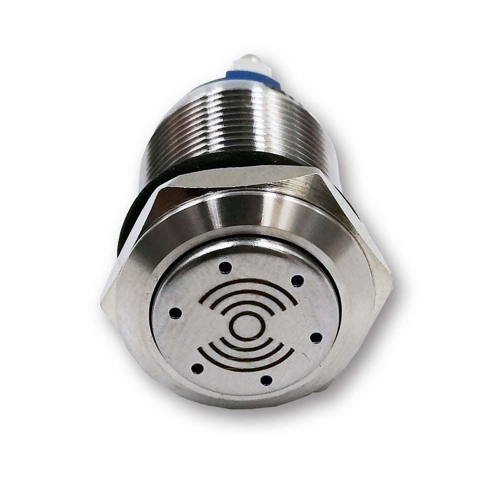 Mega LED - Electronic Buzzer With Blue LED Indicator - Waterproof, Stainless Steel — Quality Boat Parts
