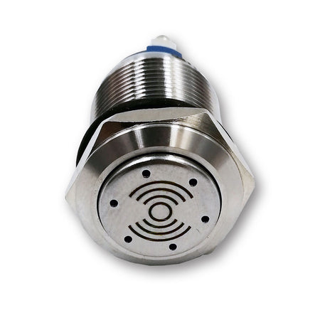 Mega LED - Electronic Buzzer With Blue LED Indicator - Waterproof, Stainless Steel — Quality Boat Parts