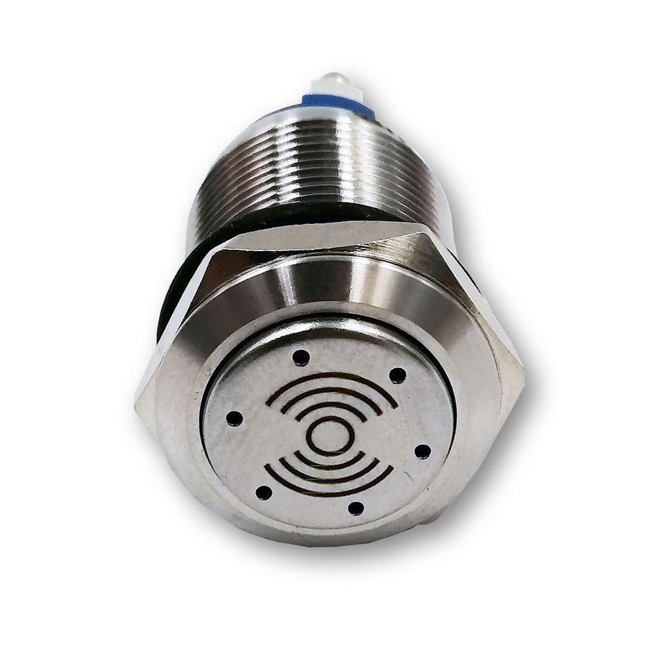 Mega LED - Electronic Buzzer With Blue LED Indicator - Waterproof, Stainless Steel — Quality Boat Parts