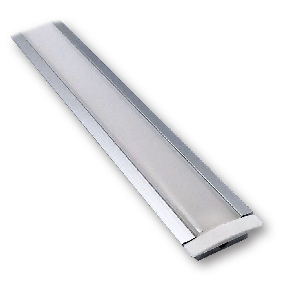 Mega LED - Slim Recessed Aluminum Profile - Standard Frosted Cover, Length 2 Meters (30210) — Quality Boat Parts