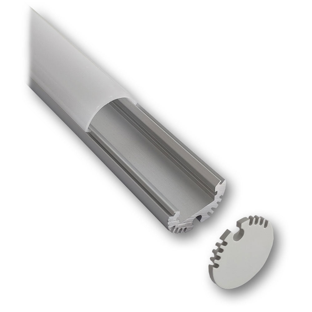 Mega LED - Aluminum Profile - Round Linear, Standard Length 2 Meters (30224) — Quality Boat Parts