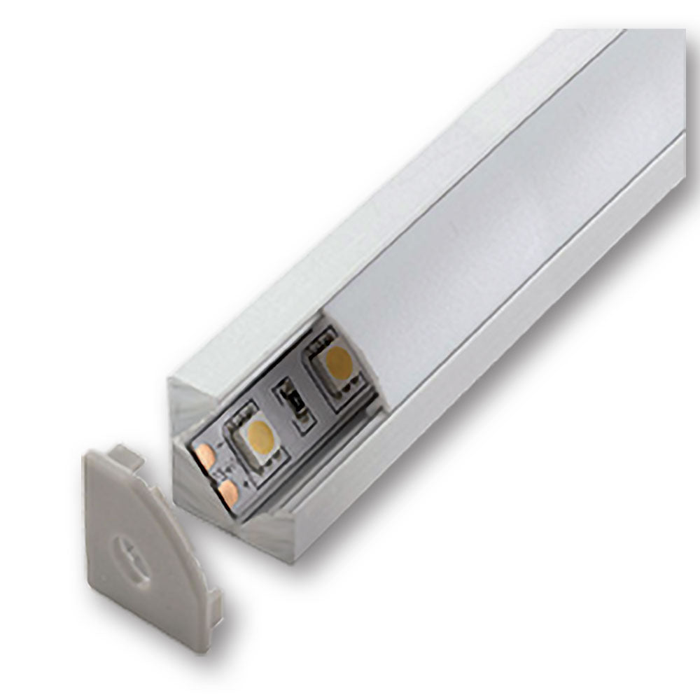 Mega LED - Angular Aluminum Profile - For Corners, Stairs, Width 18.5mm x Height 18.5mm, 2 Meter (30213) — Quality Boat Parts
