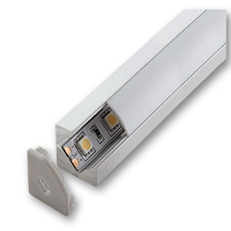 Mega LED - Angular Aluminum Profile - For Corners, Stairs, Width 18.5mm x Height 18.5mm, 2 Meter (30213) — Quality Boat Parts
