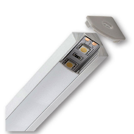 Mega LED - Angular Aluminum Profile - For Corners, Stairs, Width 18.5mm x Height 18.5mm, 2 Meter (30213) — Quality Boat Parts