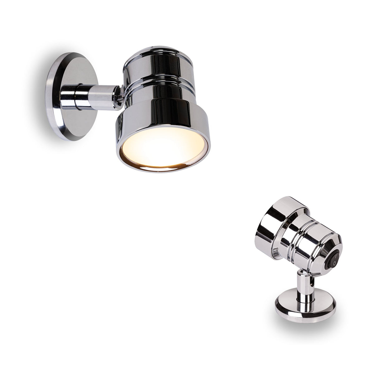 BCM - Philly Adjustable Reading Light - Chrome, 3W, 8-32VDC, 3000K, Warm White, IP40, 180Lm (BCM2186K-I-3) — Quality Boat Parts