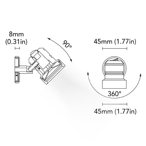 BCM - Philly Adjustable Reading Light - Chrome, 3W, 8-32VDC, 3000K, Warm White, IP40, 180Lm (BCM2186K-I-3) — Quality Boat Parts