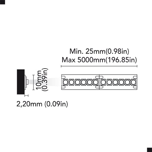 BCM - Flex Led Two 240 Tape Light - 3000K, 24V, IP40, 20W, Warm White (BCM3337-240T5M3) — Quality Boat Parts