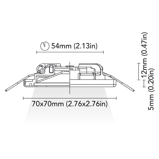 BCM - Miami 70 Downlight - 2W, 8-32V, IP66, Opal Screen, Wide Beam — Quality Boat Parts