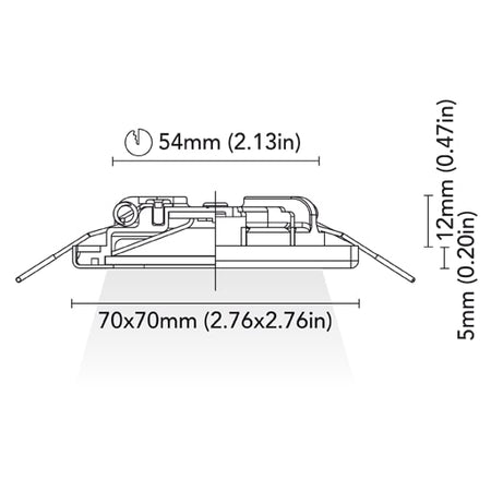 BCM - Miami 70 Downlight - 2W, 8-32V, IP66, Opal Screen, Wide Beam — Quality Boat Parts
