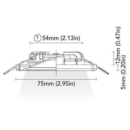 BCM - ORLANDO 75 Downlight - Stainless Steel, 8-32V, IP66, 2W — Quality Boat Parts
