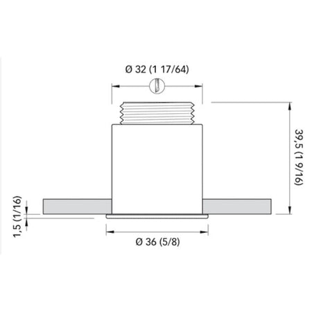 Quick Marine - Gaia CO36 LED Courtesy Light (Daylight, 10/30V, IP65, Stainless Steel) (FASP2390X11CD00) — Quality Boat Parts