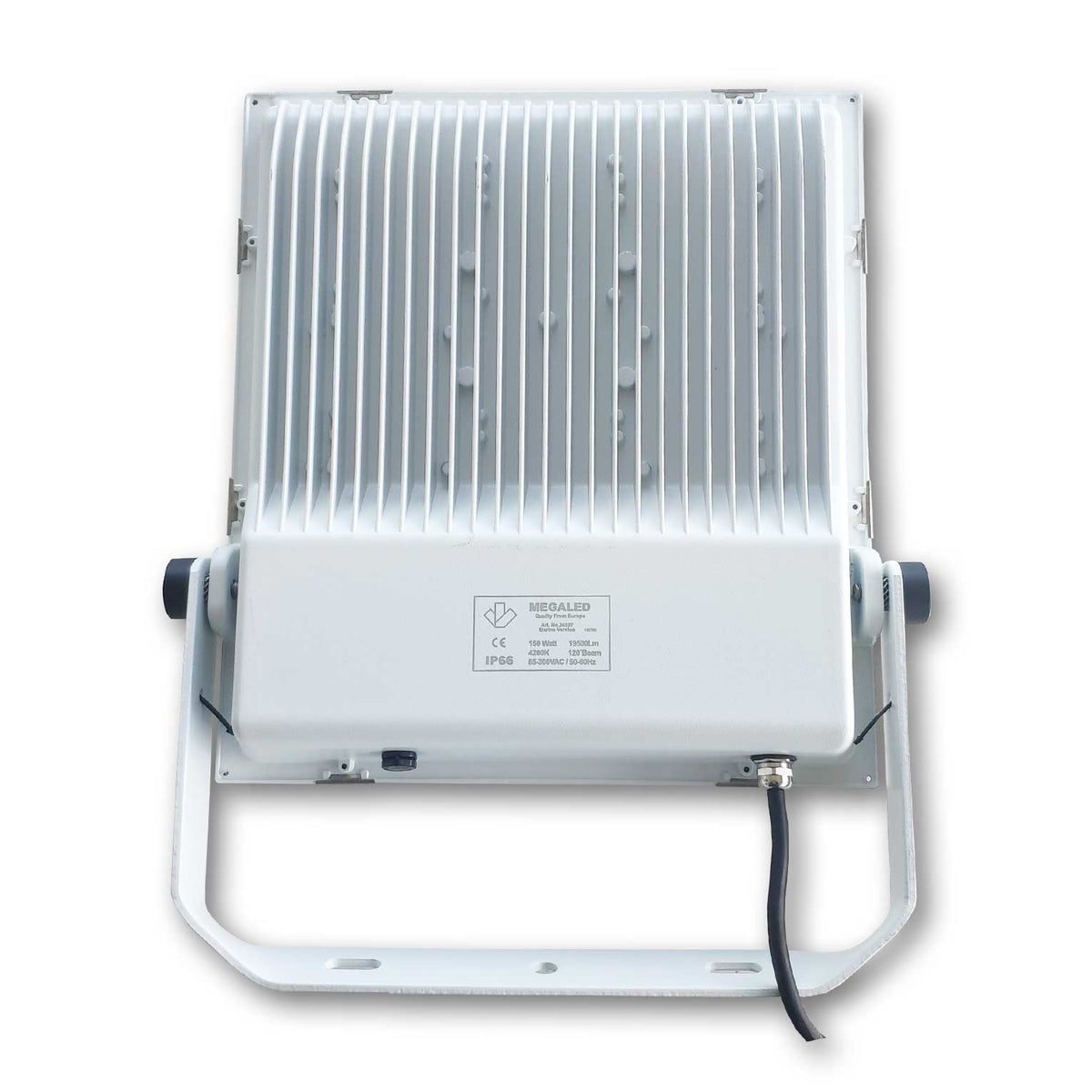 Mega LED - LED Flood Light - 150W, 130 Lumens, Marine C5M, 316 Stainless Steel Mounting Bracket, 85-300V AC (30897) — Quality Boat Parts