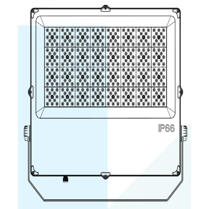 Mega LED - LED Flood Light - 300W, Marine C5M Anti-Corrosion Coating, 85-300V AC, 39000 Lumens (34150) — Quality Boat Parts