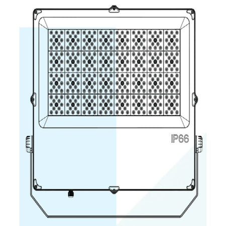 Mega LED - LED Flood Light - 300W, Marine C5M Anti-Corrosion Coating, 85-300V AC, 39000 Lumens (34150) — Quality Boat Parts