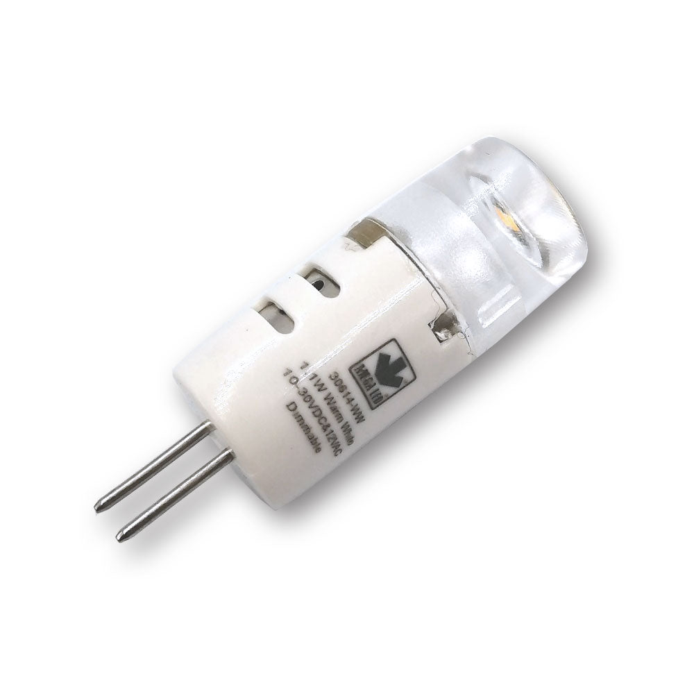 Mega LED - G4 LED Replacement Bulb - 1.1 Watt, 110 Lumens, Low Voltage — Quality Boat Parts
