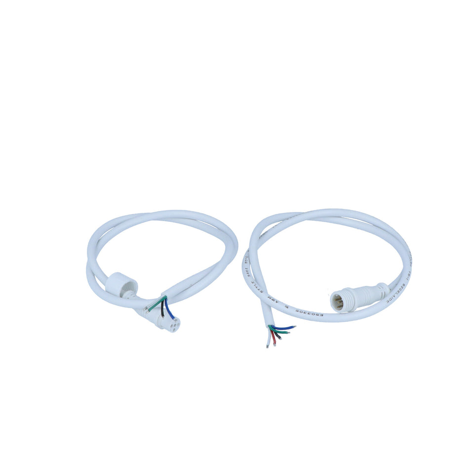 Apollo - 5 Conductor RGBW Cable - Male/Female Connectors, 20 Inches — Quality Boat Parts