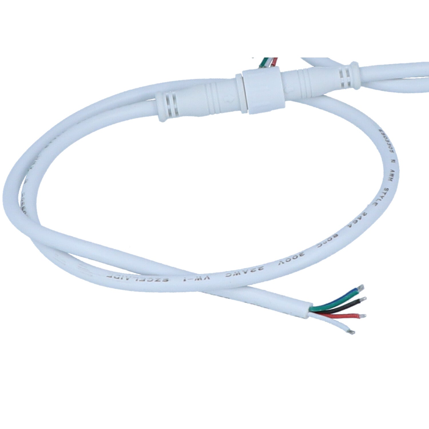 Apollo - 5 Conductor RGBW Cable - Male/Female Connectors, 20 Inches — Quality Boat Parts