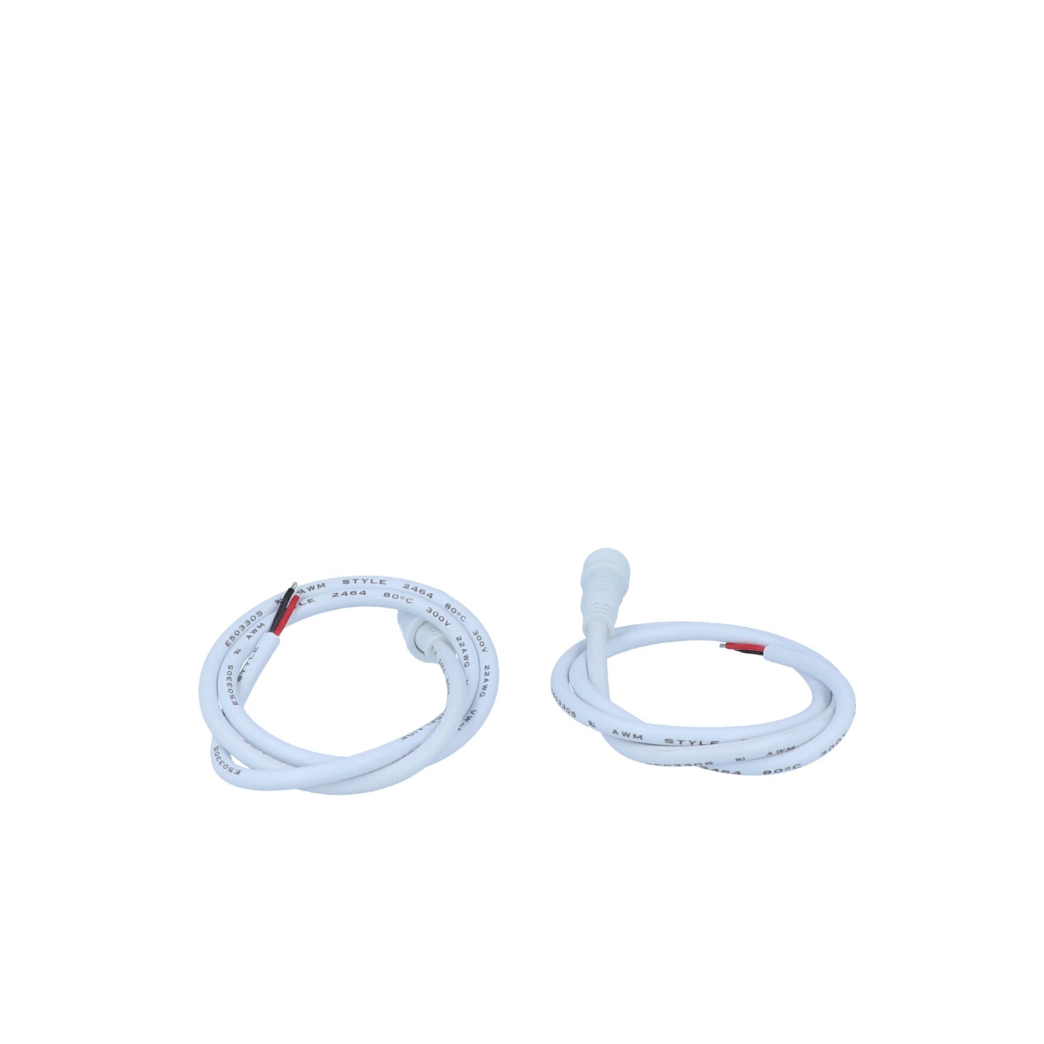 Apollo - 2 Conductor single color cable with male/female connectors, 20 inches — Quality Boat Parts