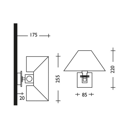BCM - MEZZANELLA Wall Lamp - IP20, 110-230V, 40W, with Switch (BCM2147-INT-3) — Quality Boat Parts