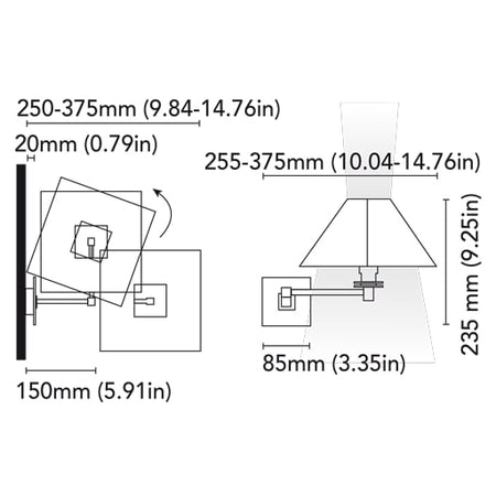 BCM - Aurica Wall Lamp - Polished Chrome, IP20, 110-230V, 40W — Quality Boat Parts