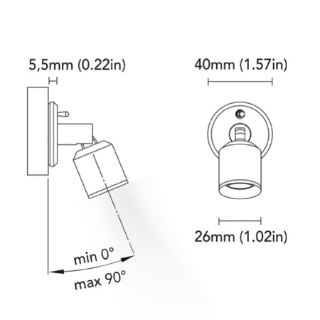 BCM - Arizona Reading Light - 1.5W, 3000K, 8-32V, IP40, Warm White, Chrome, 100Lm (BCM2185K-I-3) — Quality Boat Parts