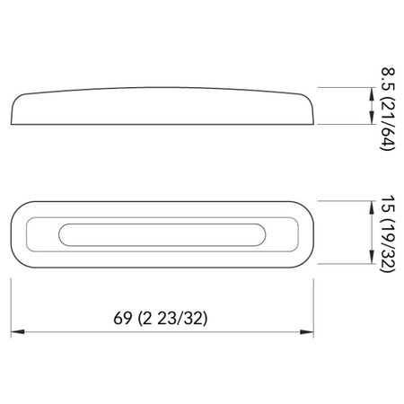 Quick Marine - TAB CPR2 LED Courtesy Light (Daylight, 10/30V, Chromed) (FASP1843PC1CE00) — Quality Boat Parts
