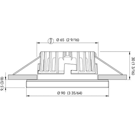 Quick Marine - Apollo XP HP LED Downlight (Daylight, 6W, 10/30V) (FASP5342X11CA00) — Quality Boat Parts