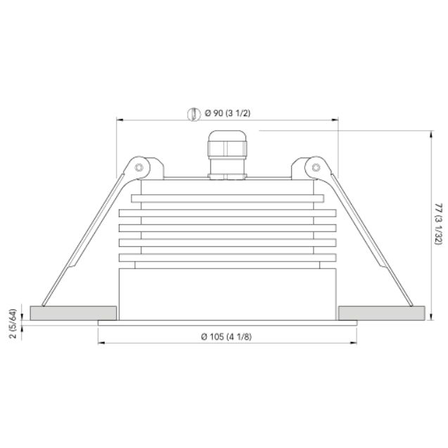 Quick Marine - Palladio R105 LED Downlight (Warm White, 13W, 10/30V, Satin 25B) (FASP5511S12BA00) — Quality Boat Parts