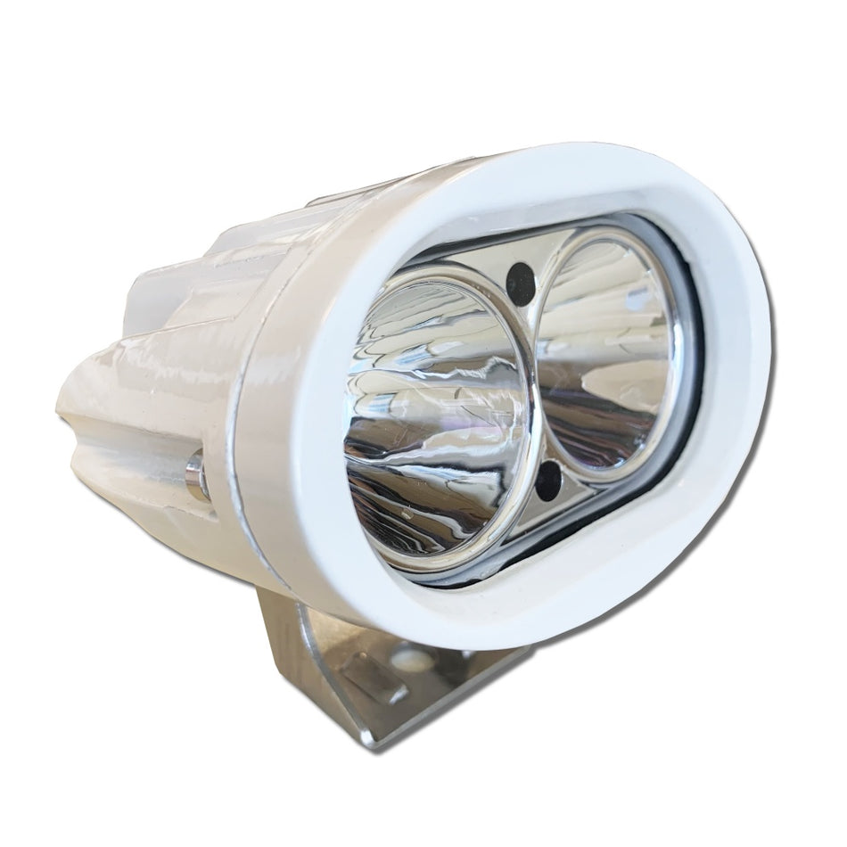 Mega LED - LED Waterproof Spread Light - 20W, 1800 Lumens, Beam Angle 25°, 2 x 10W 4500K (30095-DC) — Quality Boat Parts