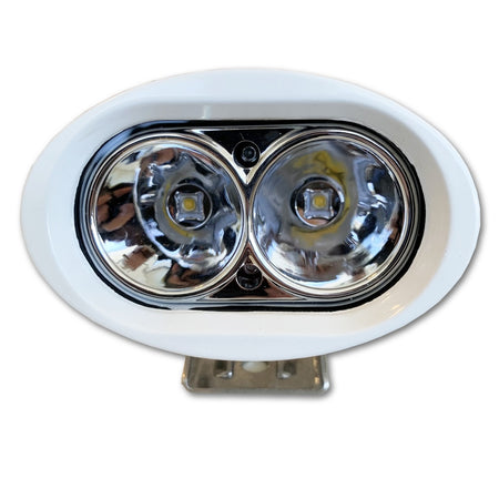 Mega LED - LED Waterproof Spread Light - 20W, 1800 Lumens, Beam Angle 25°, 2 x 10W 4500K (30095-DC) — Quality Boat Parts