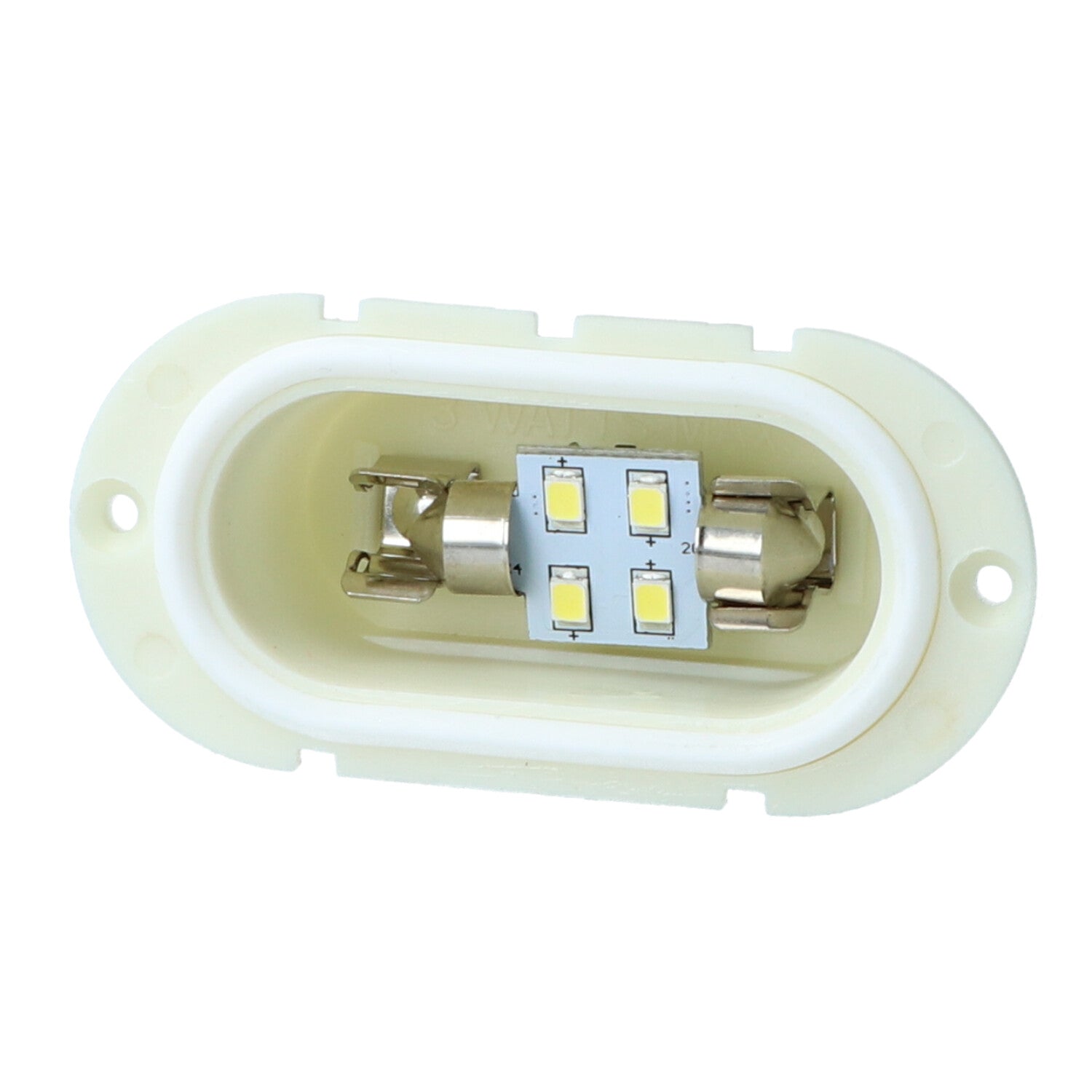 Mega LED - Creta Courtesy Light - For Festoon LED Bulb, Mirror Polished Finish (CRETA) — Quality Boat Parts