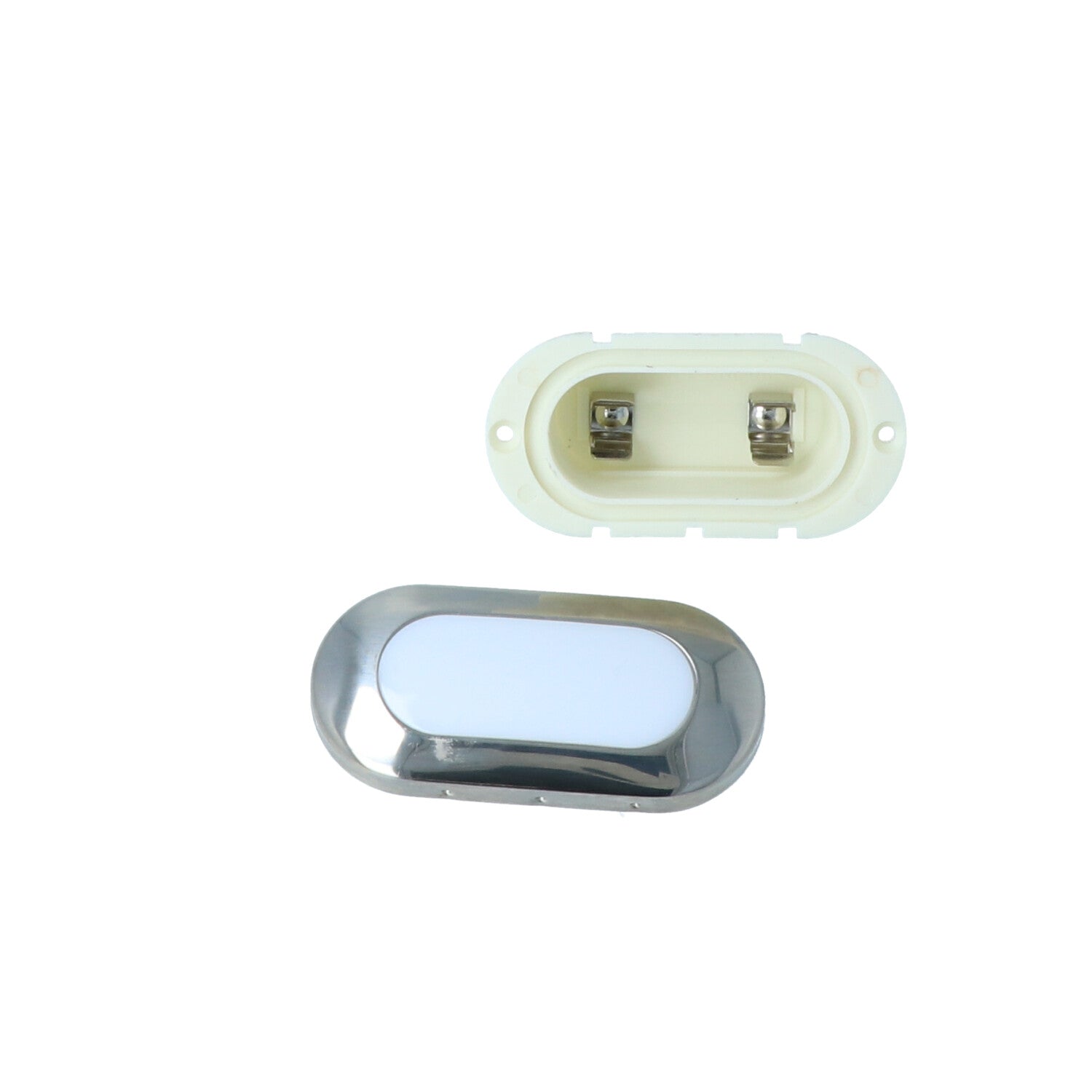 Mega LED - Creta Courtesy Light - For Festoon LED Bulb, Mirror Polished Finish (CRETA) — Quality Boat Parts