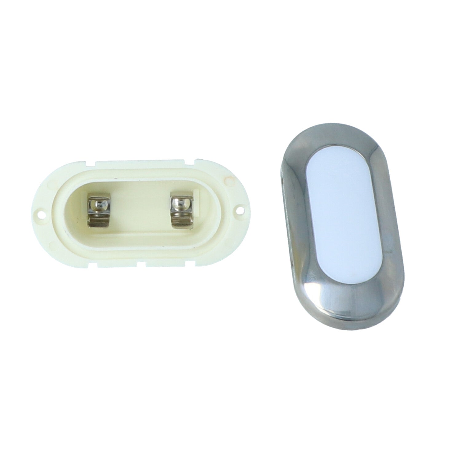 Mega LED - Creta Courtesy Light - For Festoon LED Bulb, Mirror Polished Finish (CRETA) — Quality Boat Parts
