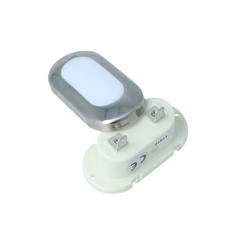 Mega LED - Creta Courtesy Light - For Festoon LED Bulb, Mirror Polished Finish (CRETA) — Quality Boat Parts