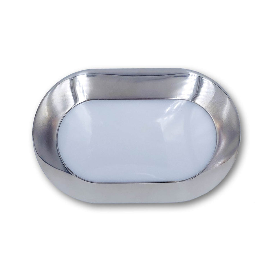 Mega LED - Lesvos LED Courtesy Light - For G4 LED Bulb, Mirror Polished Stainless Steel Bezel, PC Lens — Quality Boat Parts