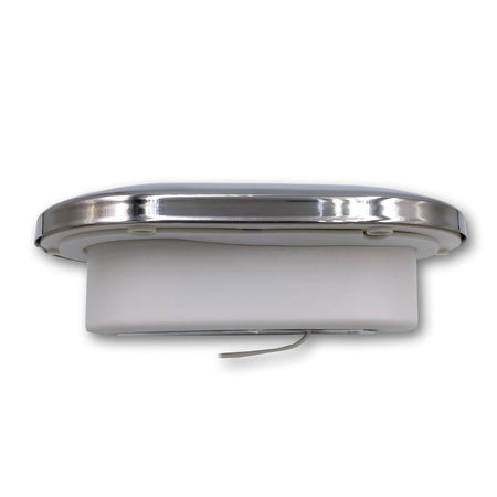 Mega LED - Lesvos LED Courtesy Light - For G4 LED Bulb, Mirror Polished Stainless Steel Bezel, PC Lens — Quality Boat Parts