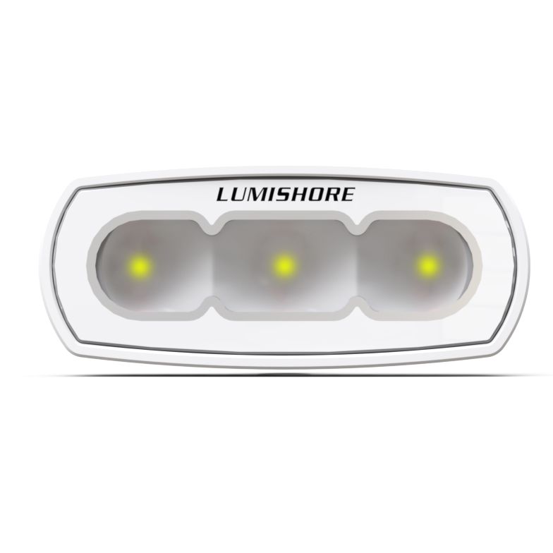 Lumishore - Flood Light 4" - 1,500 Lumens, 5,500K, 10.5-31VDC, IP68, White (LM600467) — Quality Boat Parts