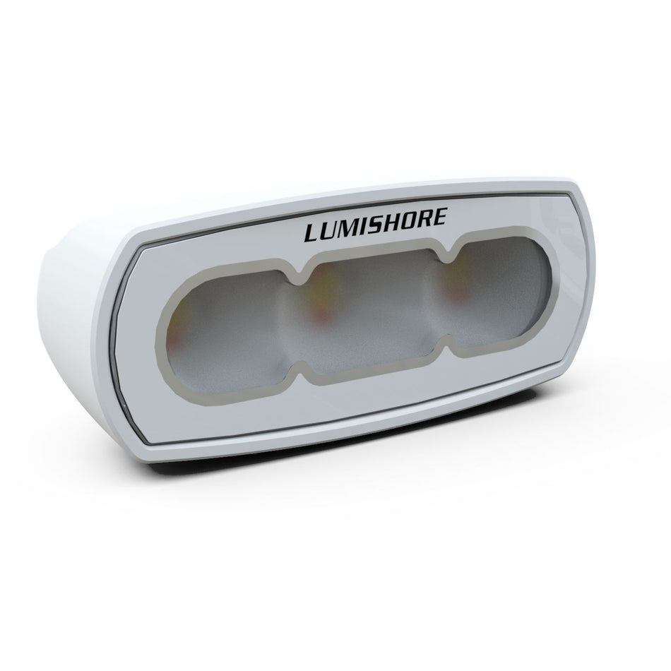 Lumishore - Flood Light 4" - 1,050 Lumens, CRGBW, 10.5-31VDC, IP68, White (LM600468) — Quality Boat Parts