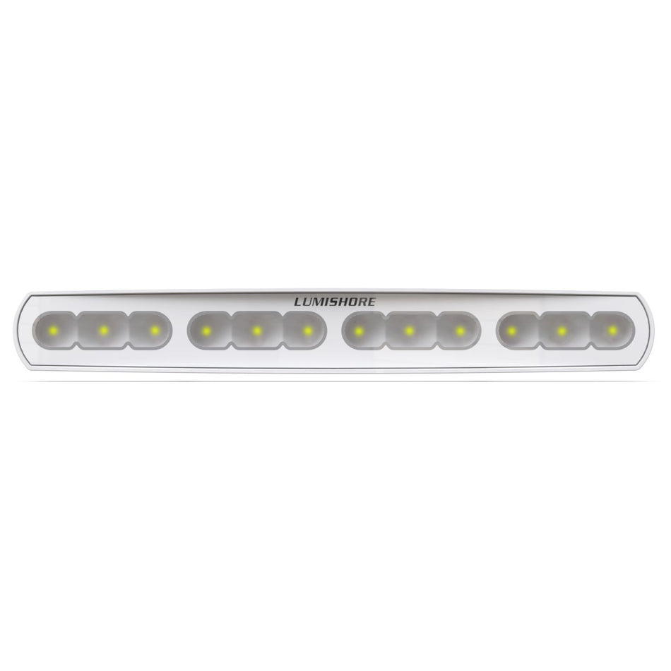 Lumishore - Flood Light 18" - 5500K, 10.5-31VDC, IP68, White — Quality Boat Parts