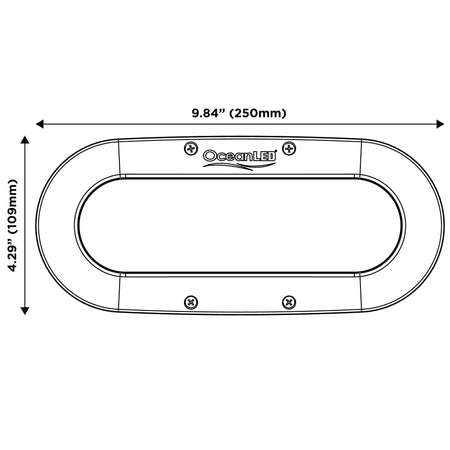 Ocean LED - Replacement Bezel - Plastic, Bezel White (PLS-000013) — Quality Boat Parts
