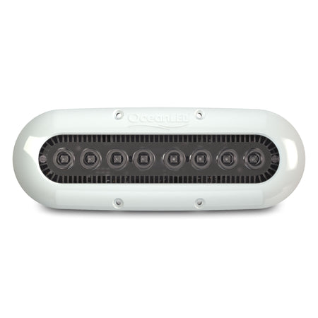 Ocean LED - X-SERIES X8 Underwater Light - With Isolating Mounting Kit, 9-32V DC, IP69K, Circular Beam, Up to 2300 Fixture Lumens — Quality Boat Parts