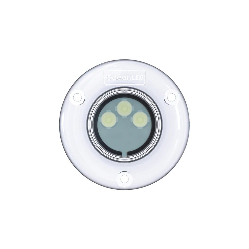 Ocean LED - Discover D3 Underwater Light - Flush Mount, Anodised Aluminium, White — Quality Boat Parts