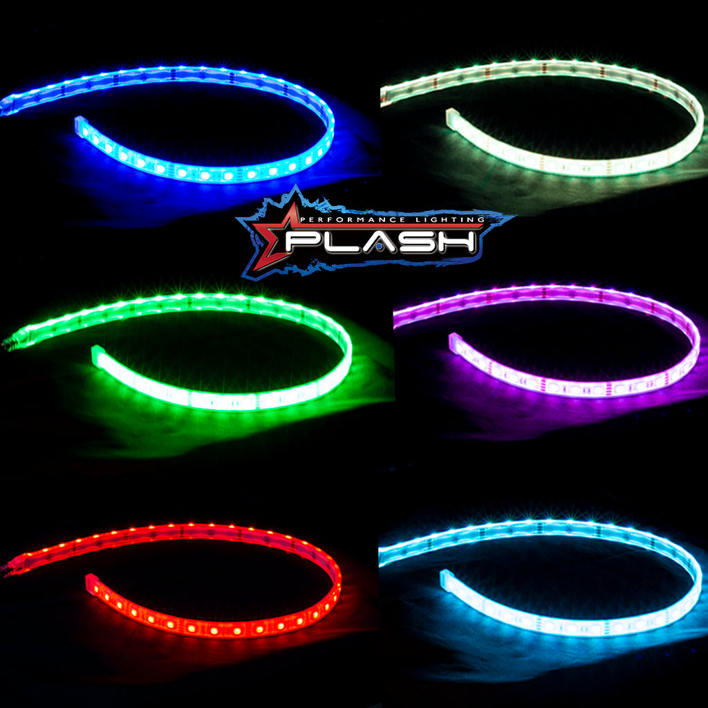 Plash - Waterproof Flexible Light Strip - IP68, 12V, RGB, 7.5ft (FLS-RGB-68-7.5FT) — Quality Boat Parts