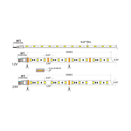 Plash - Waterproof Flexible Light Strip - IP68, 12V, RGB, 9ft (FLS-RGB-68-9FT) — Quality Boat Parts