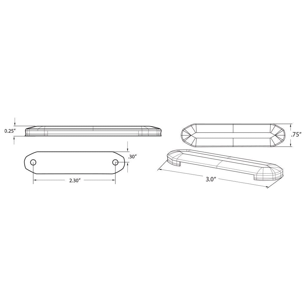 Plash - PADRE LED Courtesy Light - IP67, 10-28V, 124lm — Quality Boat Parts