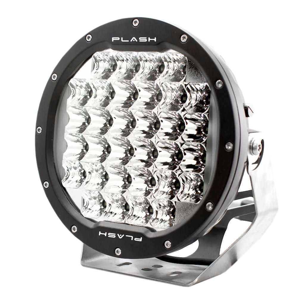 Plash - Pearl 9" Round Search Light - 9-36V, 96W, IP69K, 8200lm (PEARL-CB) — Quality Boat Parts