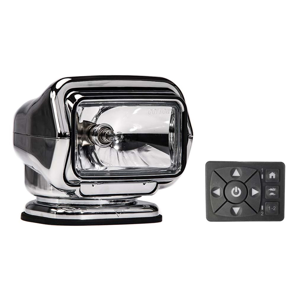 Golight - Stryker ST Series Spreader Light - Permanent Mount, 12V, With Hard Wired Dash Mount Remote — Quality Boat Parts